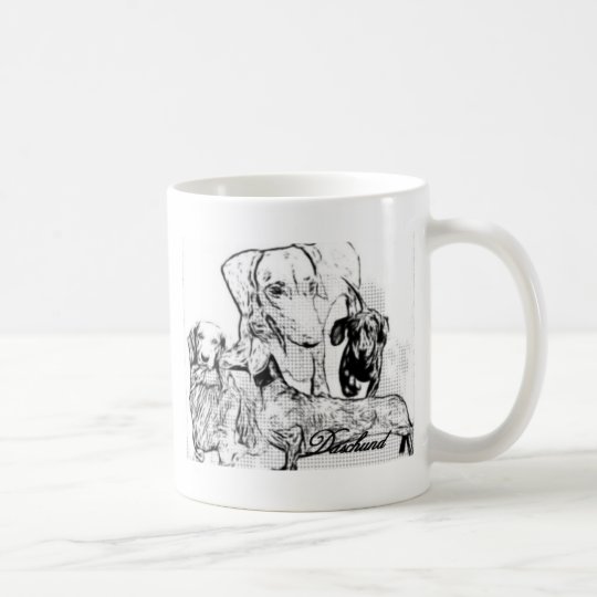 Daschund Kaffeetasse