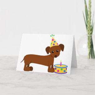 DaschundBDay Karte