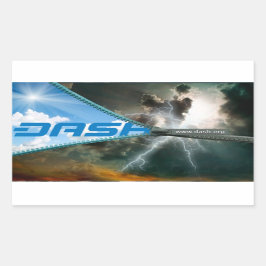 DASH-Aufkleber S8 Rechteckiger Aufkleber