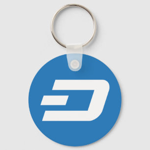 Dash Logo Symbol Kryptowährung Schlüsselanhänger