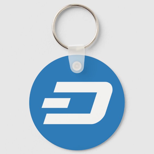 Dash Logo Symbol Kryptowährung Schlüsselanhänger (Vorderseite)