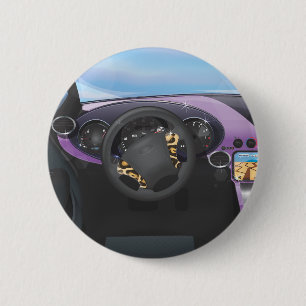 Dashboard für Sportwagen Button