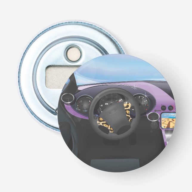 Dashboard für Sportwagen Flaschenöffner (Vorderseite)