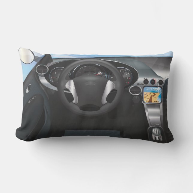Dashboard für Sportwagen Lendenkissen (Vorderseite)