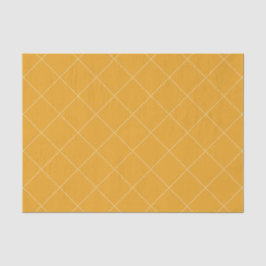 Dashed Diamond Grid Geometric Goldenrod Seidenpapier