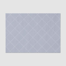 Dashed Diamond Grid Geometric Pale Slate Seidenpapier