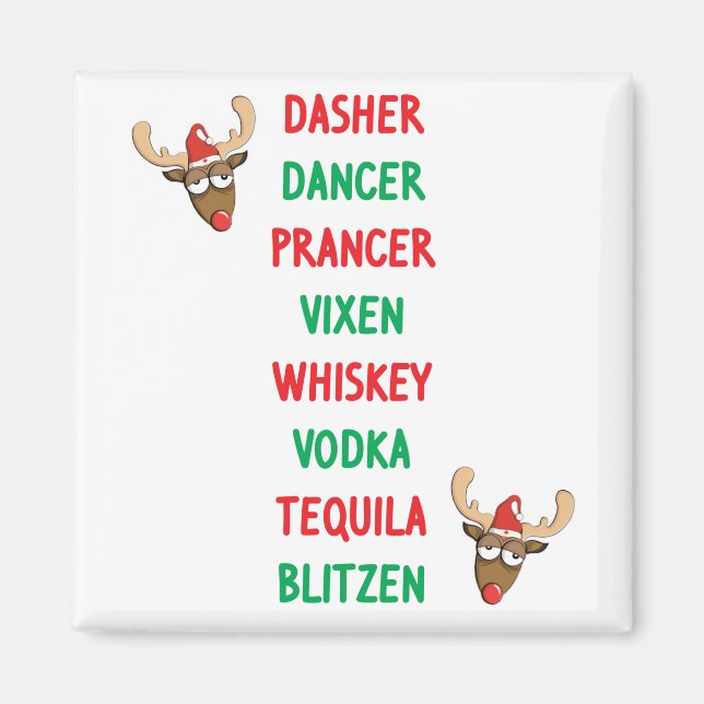 Dasher Dancer Magnet (Vorne)
