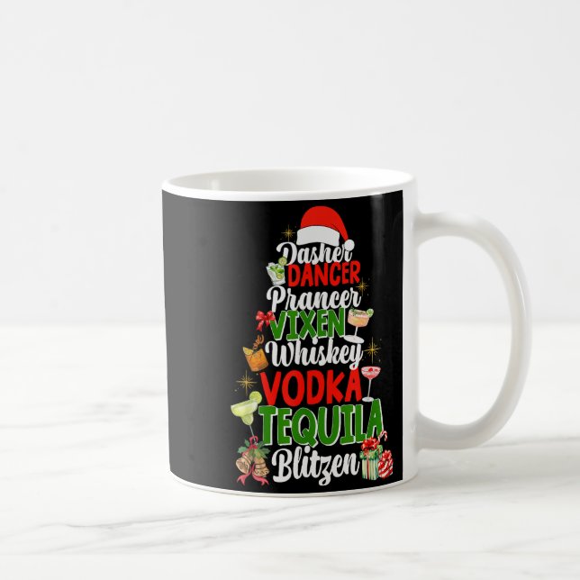 Dasher Dancer Prancer Vixen Moscato Wodka Tequila  Kaffeetasse (Rechts)