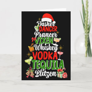 Dasher Dancer Prancer Vixen Moscato Wodka Tequila  Karte
