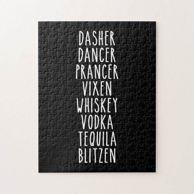 Dasher Dancer Prancer Vixen Whiskey Vodka Tequila (Vertikal)