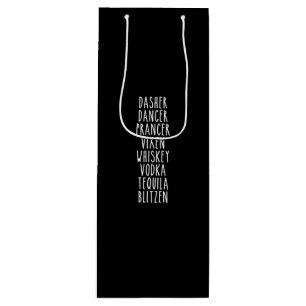 Dasher Dancer Prancer Vixen Whiskey Vodka Tequila Geschenktüte Für Weinflaschen