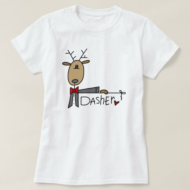 Dasher Ren-WeihnachtsT - Shirts und -geschenke (Design vorne)