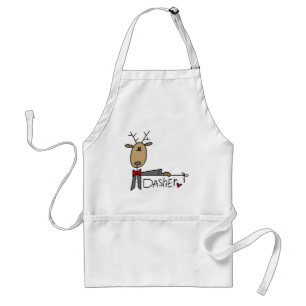 Dasher-Rentier-Weihnachts-T-Shirts und Geschenke Schürze