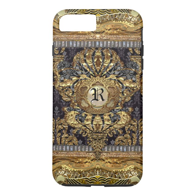 Dashford Royal    ElegantBaroque Monogram Plus Case-Mate iPhone Hülle (Rückseite)