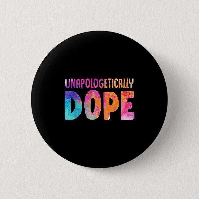Dashiki-Farb-Unalogetisch-Melanin-Weihnachtsgesche Button (Vorderseite)