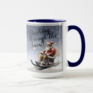 "Dashing durch den Schnee!" Tasse Kaffee/Tee