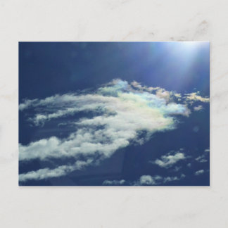 Dashing Rainbow Cloud Postkarte