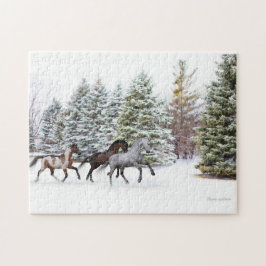 Dashing Through the Snow - Drei Pferde