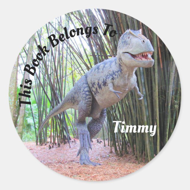 Daspletosaur - Dinosaurier - Buchzeichen Stickers (Vorderseite)
