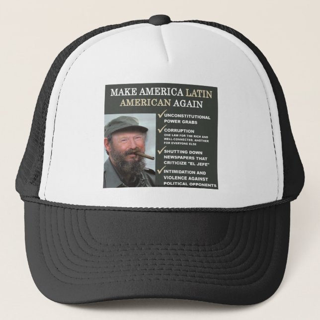 Dastro: Machen Sie Amerika lateinamerikanisch Truckerkappe (Vorderseite)