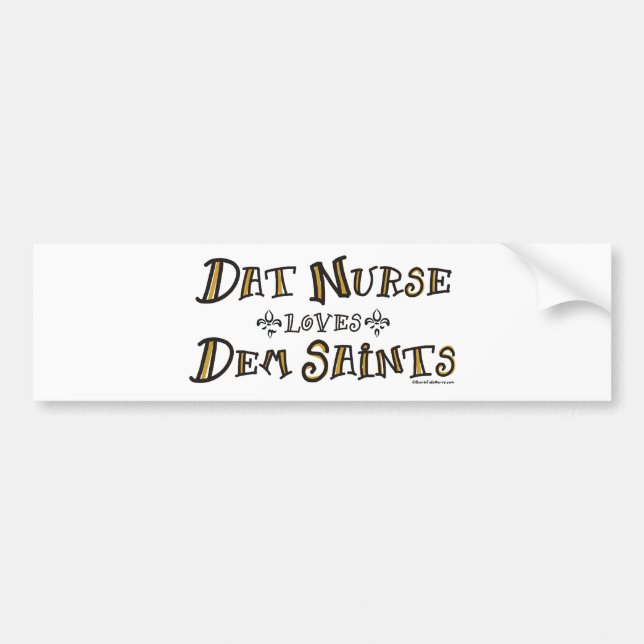 Dat Krankenschwester-Liebe-DM-Heilige Autoaufkleber (Vorne)