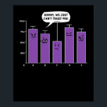 Data Analysis Science Geek Nerd Joke Poster<br><div class="desc">Data Analysis Science Geek Nerd Joke Design für Datenfreunde.</div>
