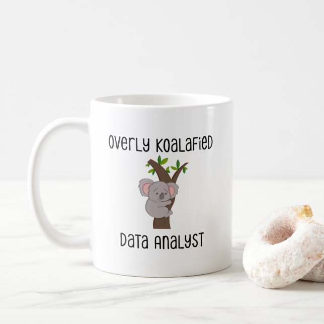 Data Analyst Engineer Scientist Informatik Kaffeetasse (Mit Donut)