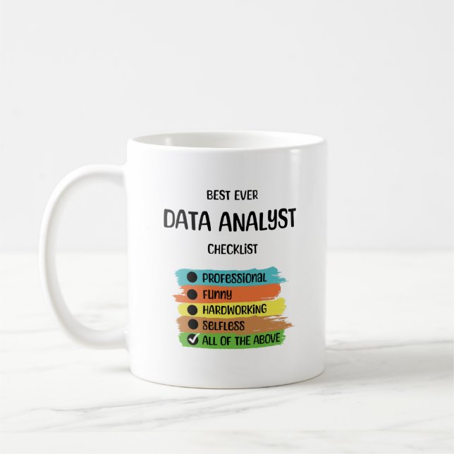 Data Analyst Engineer Scientist Informatik Kaffeetasse (Links)