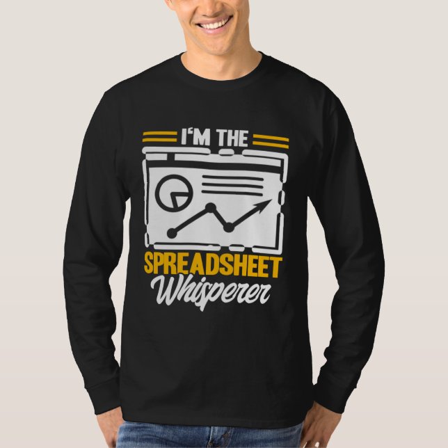 Data Analyst Spreadsheet Whisperer Data Scientist T-Shirt (Vorderseite)