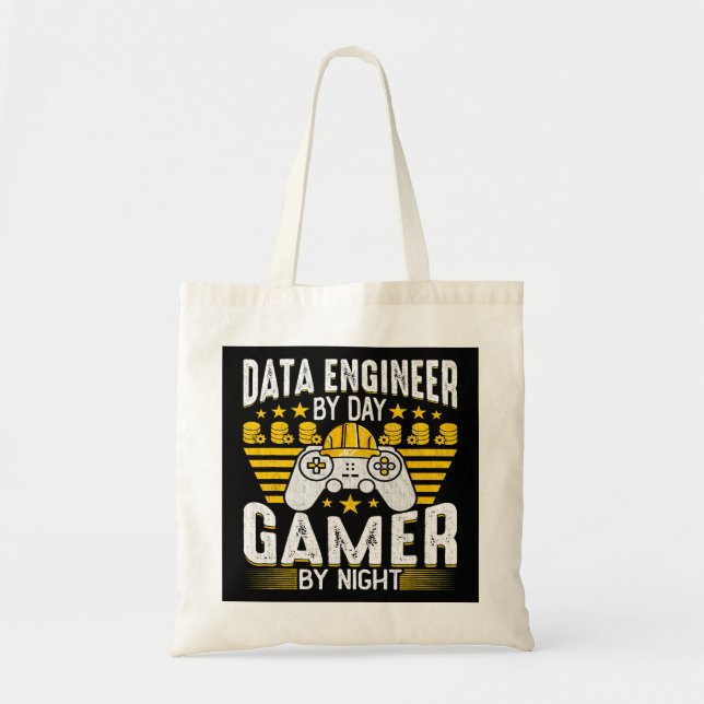 Data Engineer Funny Data Engineering Game Lover En Tragetasche (Vorne)