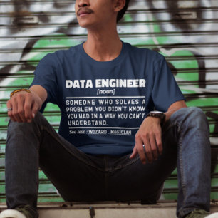 Data Engineer Noun Cool Computing Specialist Funny T-Shirt