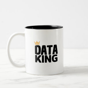 Data King Mug à café à deux tons