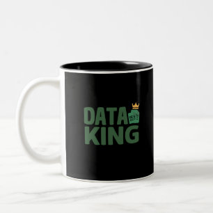 Data King Mug à café à deux tons