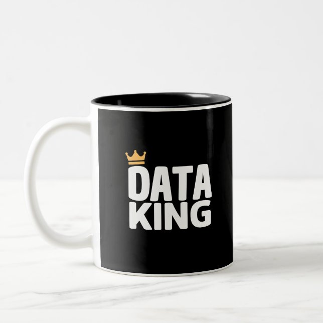 Data King-Tone-Kaffee-Tasse Zweifarbige Tasse (Links)