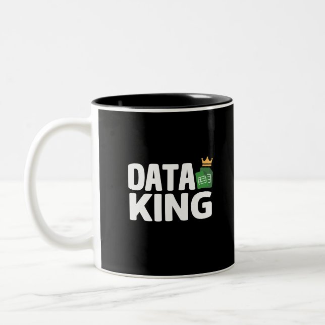 Data King-Tone-Kaffee-Tasse Zweifarbige Tasse (Links)