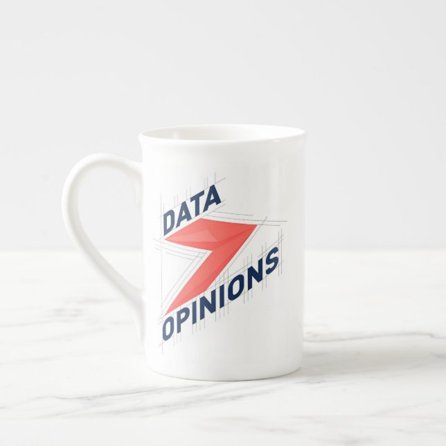 DATA > OPINIONS Bone China Mug | Geek Coffee Cup Prozellantasse (Links)
