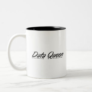 Data Queen - Zwei-Tone-Kaffee-Tasse Zweifarbige Tasse