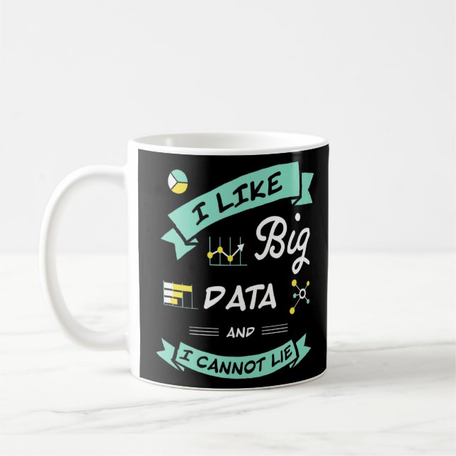 Data Scientist Analyst Machine Learning Funny Kaffeetasse (Links)