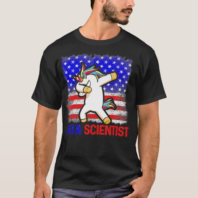 Data Scientist bildet Data Science Mining Analyst T-Shirt (Vorderseite)