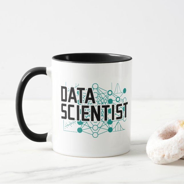Data Scientist Data Analyst Geschenk Tasse (Mit Donut)