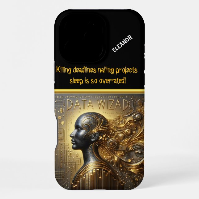 Data Scientist in Tech-Kunst iPhone 16 Pro Max Hülle (Rückseite)