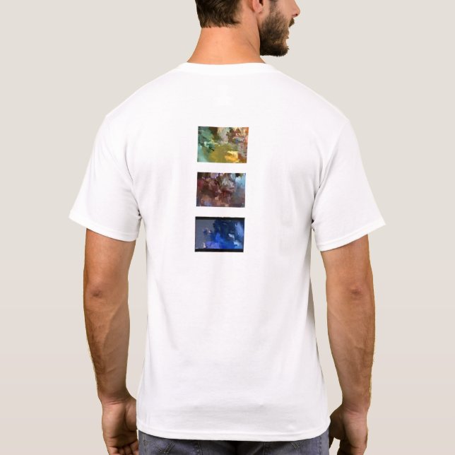 datamosh backstyle #34 minimal T-Shirt (Rückseite)