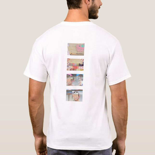 datamosh backstyle #38 minimal T-Shirt (Rückseite)
