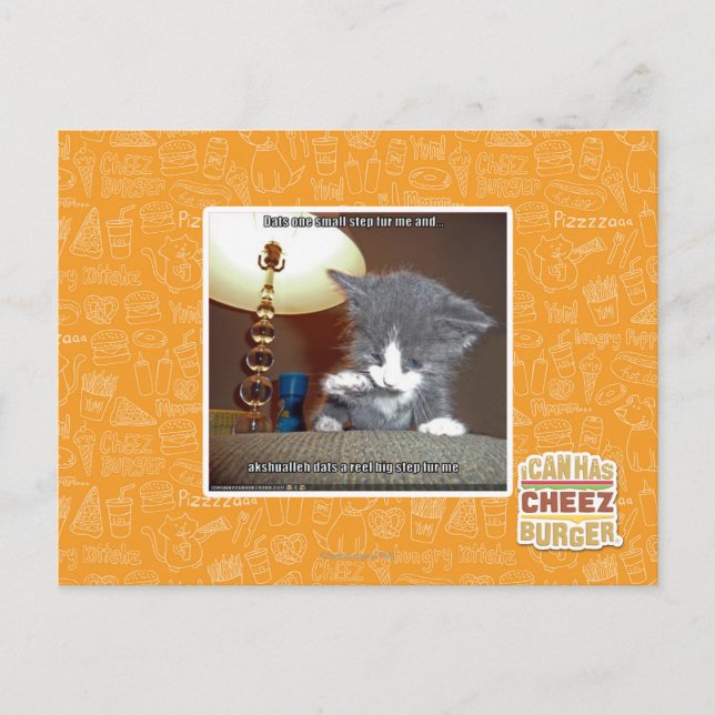 Datas einen kleinen Schritt für mich Postkarte (Vorderseite)