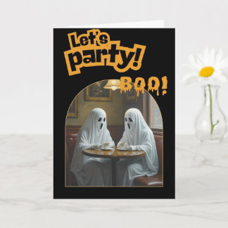 Date café éffrayant | Invitation de Ghost Hallowee