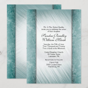 date Colonnes de marbre Monnaie Mariage Invitation