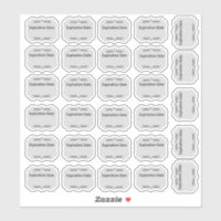 Date d'expiration Étiquette, Étiquettes de cuisine