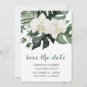 Date Monstera Orchidée Tropicale Botanique Save The Dat