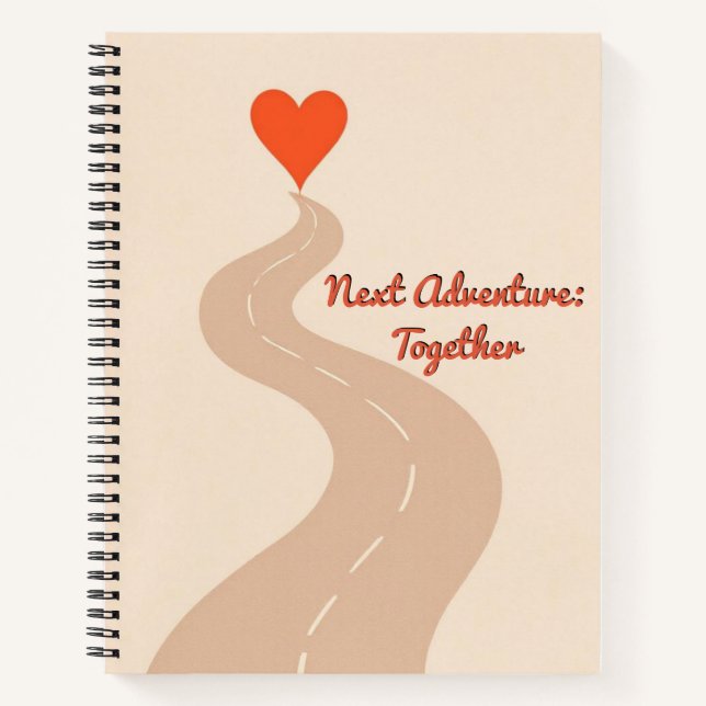 Date Night & Adventure Planner | Romantic Road Map Notizbuch (Vorderseite)