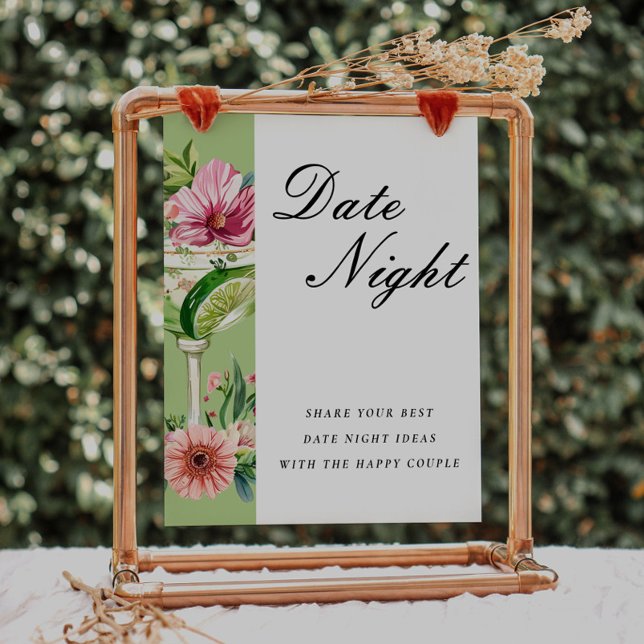 Date Night Mexic Margarita Brautparty Sign Poster (Von Creator hochgeladen)